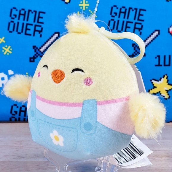 Squishmallow Aimee the Chick 3" Clip UltraSoft Easter Holiday Plush Toy NWT - Picture 6 of 12